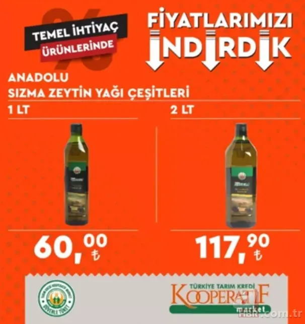 Tarım Kredi marketlerinde indirim! Hangi ürün ne kadar oldu? Tarım Kredi'de eski ve yeni fiyat listesi 15