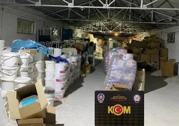 Ankara'da 35 ton kaçak deterjan ele geçirildi
