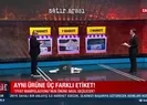Aynı ürüne üç farklı etiket!
