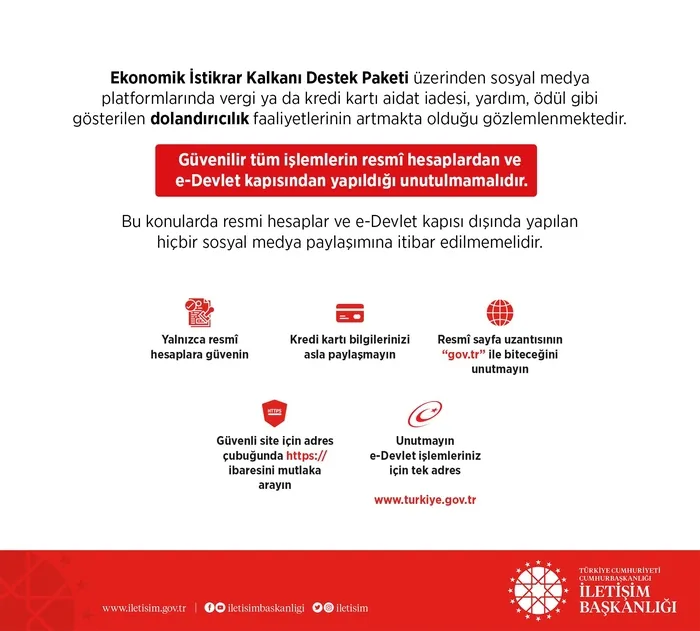 İletişim Başkanlığı ’koronavirüs’ dolandırıcılarına karşı uyardı