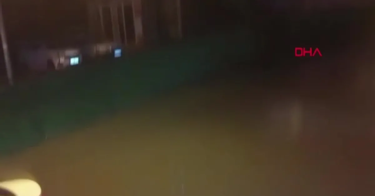 Aydın'daki sağanakta araç yolda kaldı