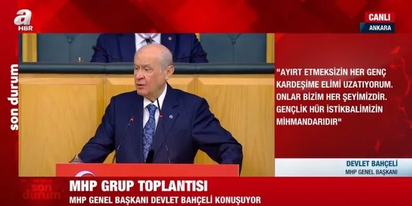 Son dakika: MHP lideri Devlet Bahçeli'den grup toplantısında önemli açıklamalar - 4