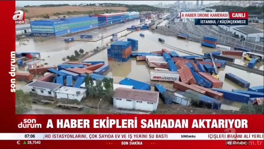 İstanbul'da sel felaketi 2 can aldı! Cadde, sokak ve bodrum katları çamurla doldu! İşte megakentin son hali A Haber drone kamerasında 4