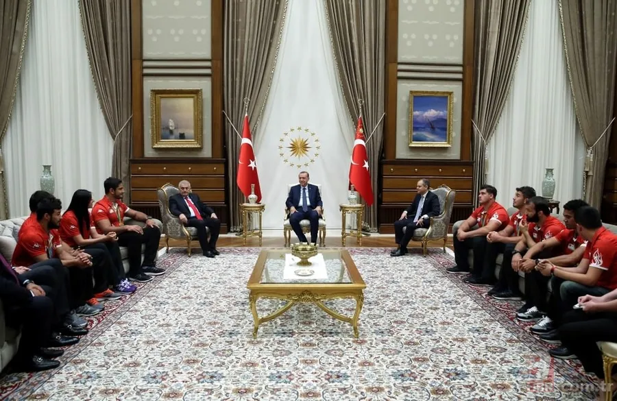 Erdoğan, Rio 2016 Olimpiyat Oyunlarında madalya kazanan Türk sporcuları kabul etti 12