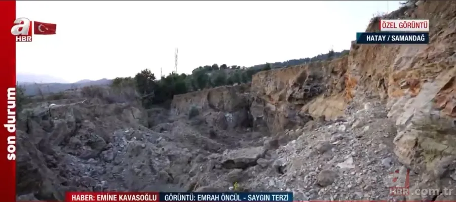 Samandağ'da deprem sonrası dev yarıklar oluştu! İşte A Haber’in özel görüntüleri 11