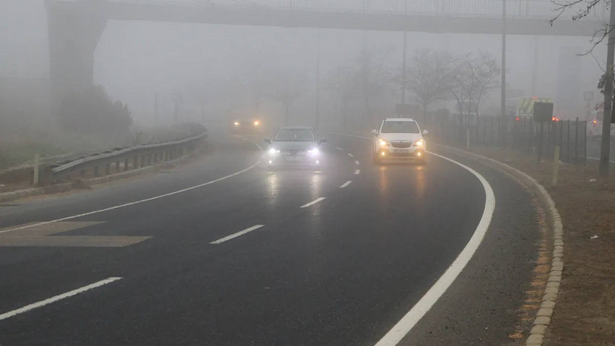 Tekirdağ'da sis araç trafiğini olumsuz etkiledi