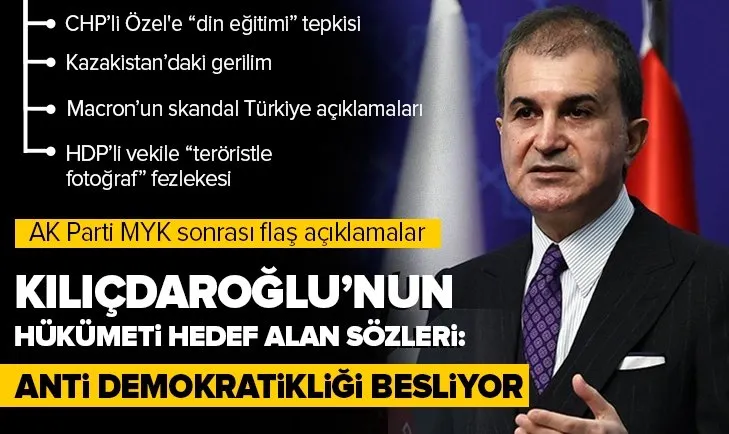AK Parti MYK sonrası Ömer Çelik’ten SON DAKİKA açıklamaları