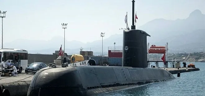 TCG Gür S-357 Denizaltısı Girne Limanı’na demirledi