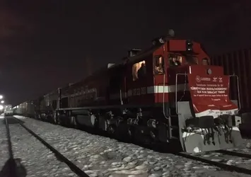 Çin'e bor taşıyan ihracat treni Kars'a