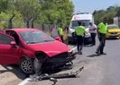 Otomobil kışla duvarına çarptı: 1 yaralı