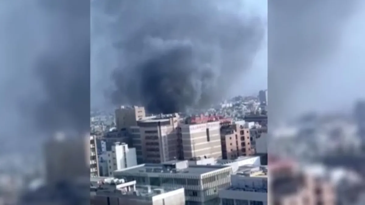 Bahreyn'in başkenti Manama'da yangın! Yaralılar var