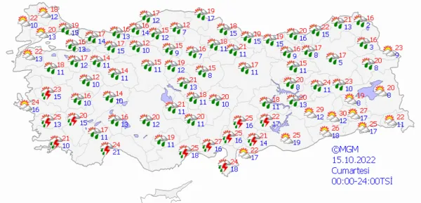 1665497828809.png Sıcaklıklar bir anda düşecek! Kuvvetli sağanak yağış yolda! Meteoroloji'den üst üste uyarılar... İstanbul Ankara İzmir hava durumu - 8