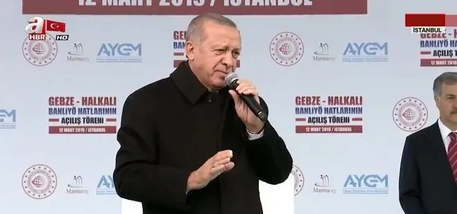 Son dakika: Erdoğan’dan Gebze-Halkalı Banliyö Tren Hattı Açılış Töreni’nde önemli açıklamalar