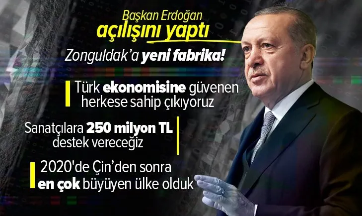 Son dakika: Başkan Erdoğan'dan Kocayusuf Maske Fabrikası Açılışı'nda önemli açıklamalar