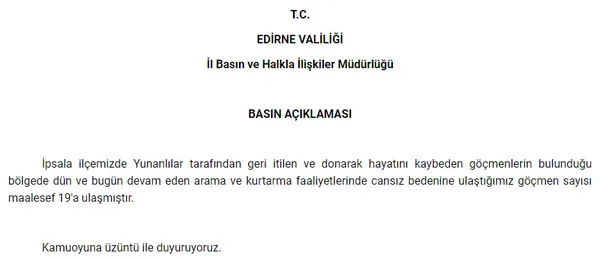 Son dakika: Yunanistan zulmünde ölen mülteci sayısı arttı! Başkan Erdoğan’dan sert tepki: Yunan medeniyetinin göstergesi