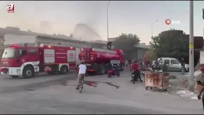 Gaziantep’te mobilya dükkanında yangın