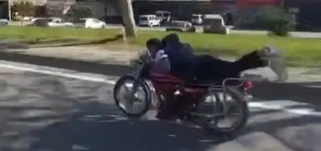 Plakasız sürücünün tehlikeli gösterisi tepki çekti!