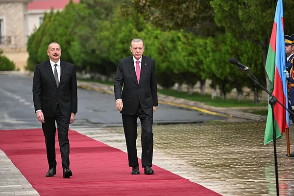 Başkan Erdoğan ile Azerbaycan Cumhurbaşkanı İlham Aliyev Iğdır-Nahçıvan doğal gaz boru hattının temelini attı