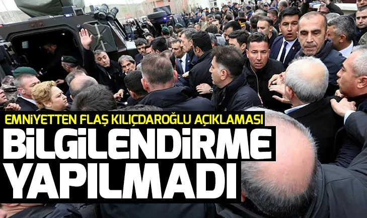 Ankara Emniyet Müdürlüğünden Kemal Kılıçdaroğlu açıklaması