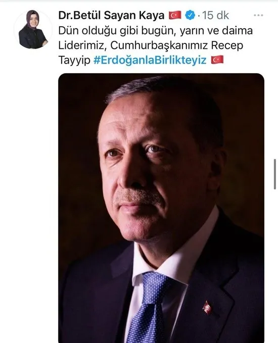 Twitter’da Başkan Erdoğan’a dev destek! Binlerce kişi #ErdoğanlaBirlikteyiz dedi