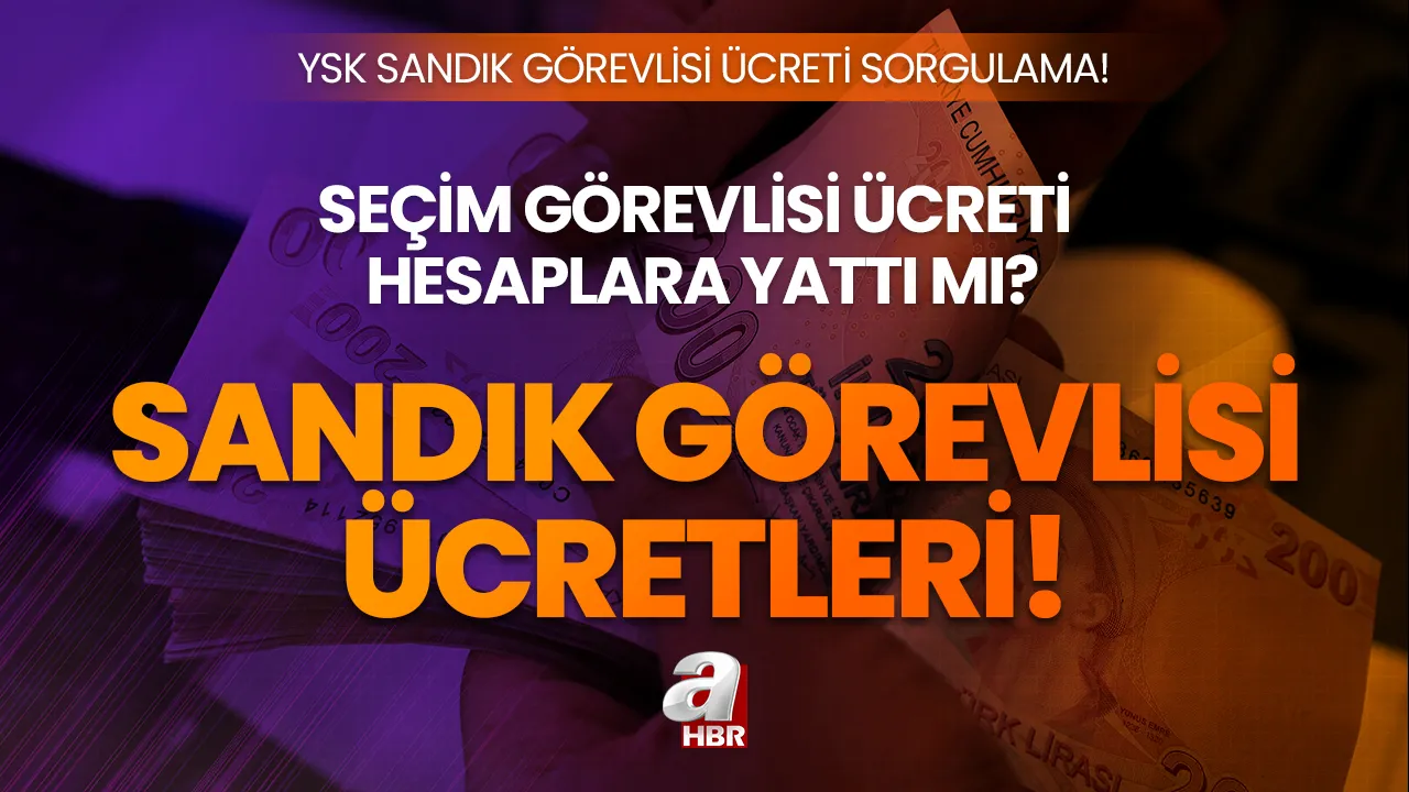 Sandık görevlisi ücretleri ne zaman yatar? YSK sandık görevlisi ücreti nereden alınacak? e-devlet sorgulama ekranı