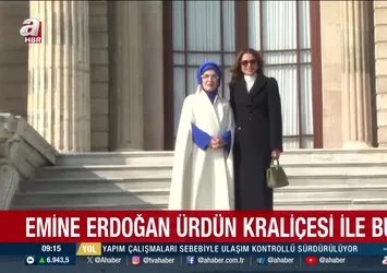 Emine Erdoğan Ürdün kraliçesi ile buluştu