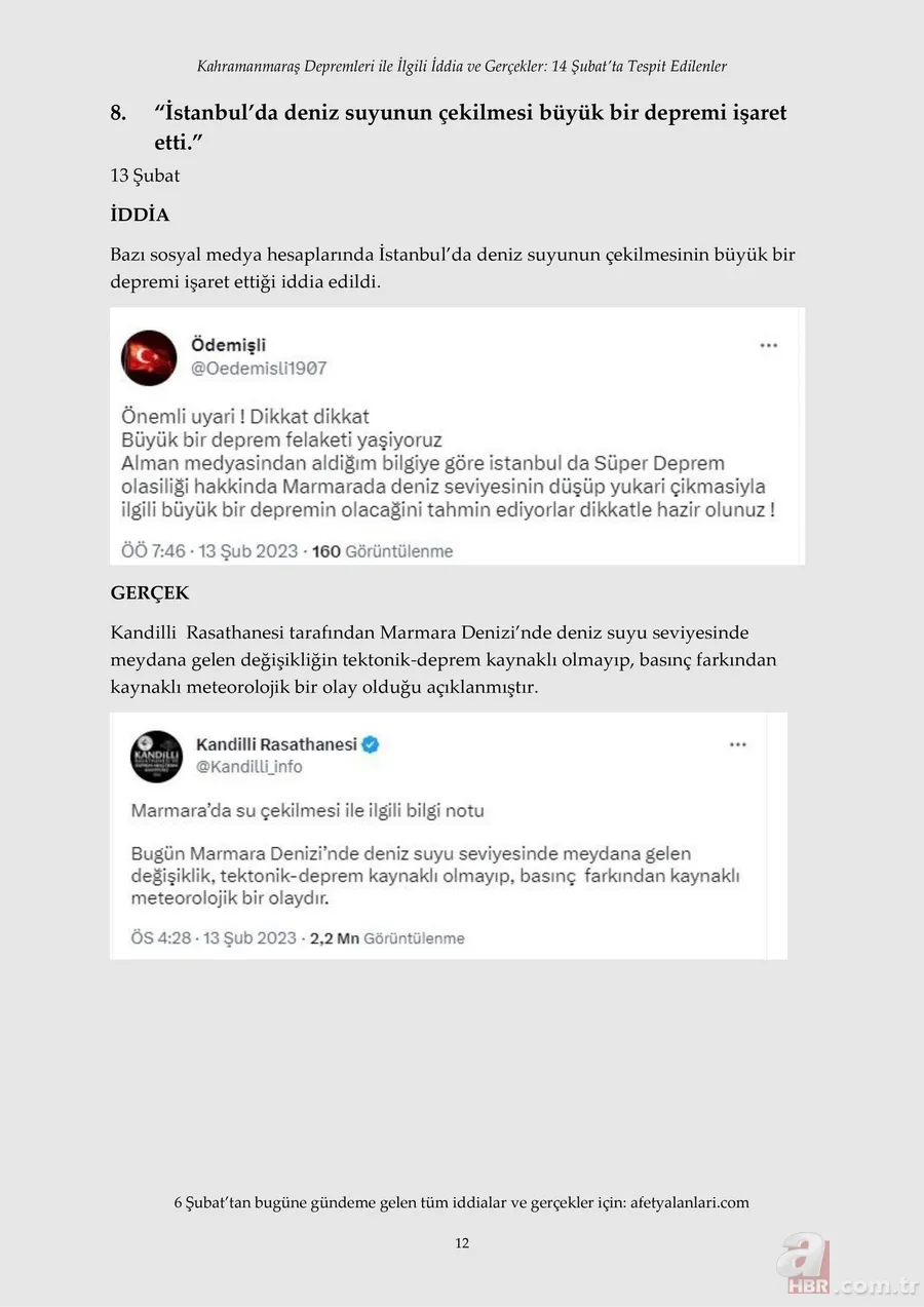 Kahramanmaraş depremi sonrası korkunç yalanlar! Muhalefet ve sosyal medyanın provokasyonu çürütüldü 15