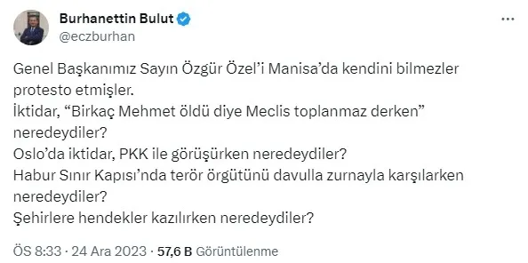 HDP ile iş tutan Özgür Özel şehit cenazesinden kovuldu! CHP’li Burhanettin Bulut şehit yakınlarına hakaret etti: Kendini bilmezler