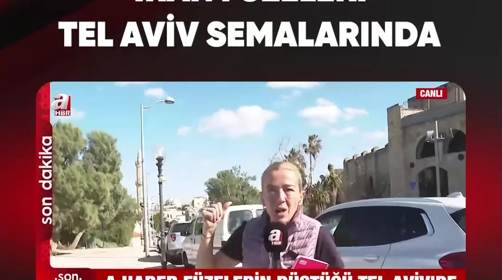 İRAN FÜZELERİ TEL AVİV SEMALARINDA