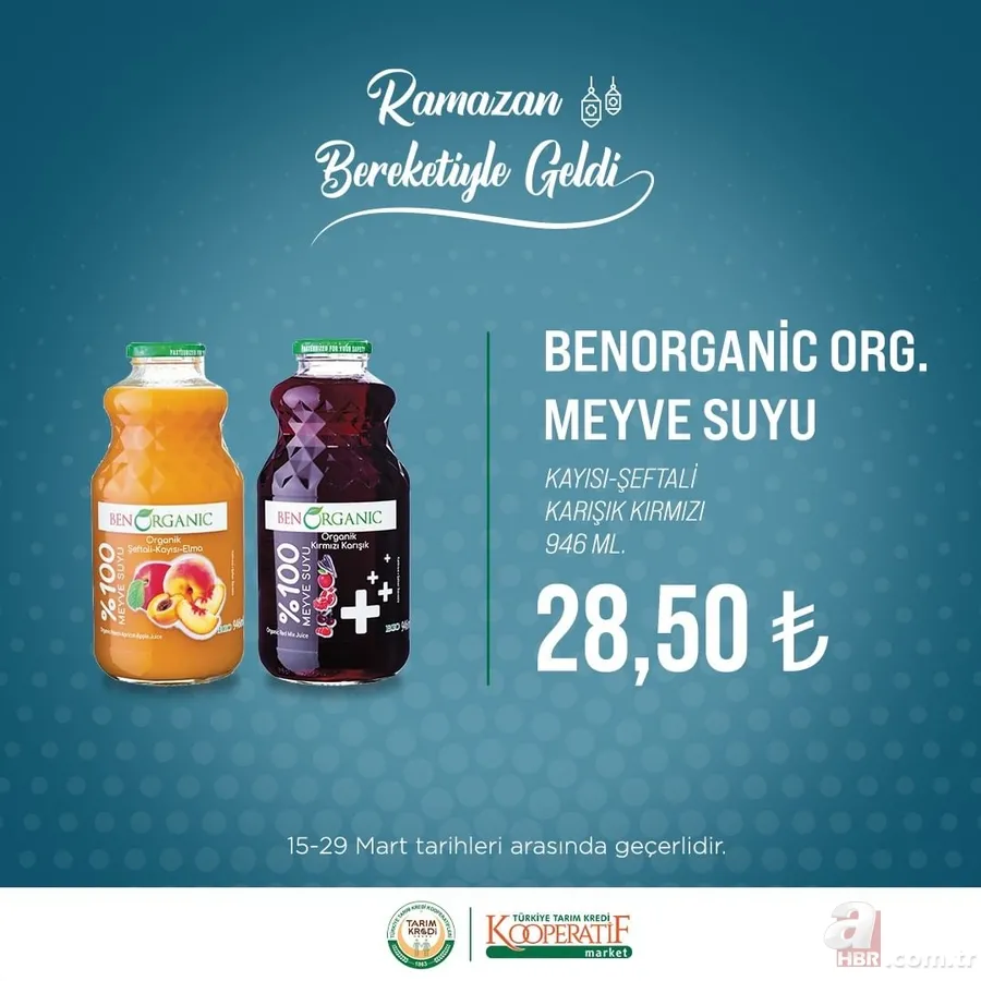 Tarım Kredi RAMAZAN Paketi 2023 | İndirimli özel fiyatlar başladı! Ayçiçek yağı, Güllaç, Tiryaki çay, Hurma, Pastırma... 17