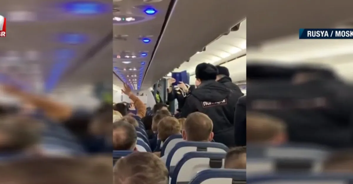 Rusya'da uçakta maske krizi