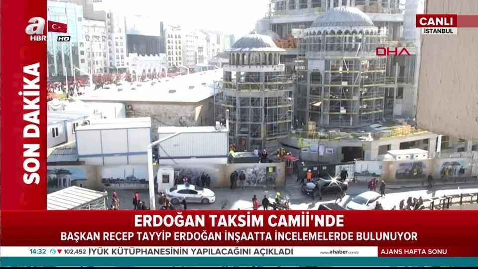 Başkan Erdoğan Taksim Camii’nde...