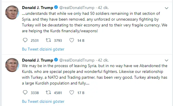 Son dakika: Trump, Erdoğan ile görüşme tarihini açıkladı