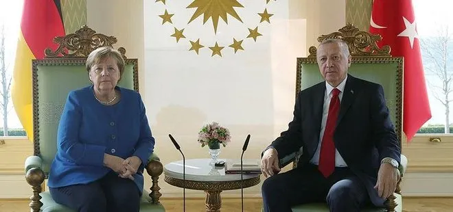 Başkan Erdoğan ile Merkel görüşmesi sona erdi