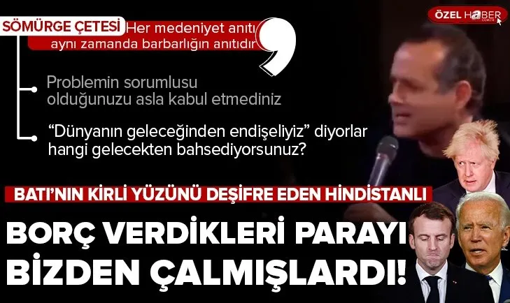 Sömürü düzeni hakkında yankı uyandıran sözler! Bize borç olarak vermek istedikleri para aslında bizim ülkemizin parasıydı