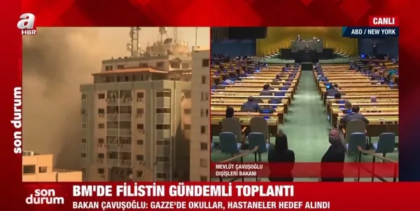 Dışişleri Bakanı Mevlüt Çavuşoğlu’ndan BM 67. Genel Kurulu’nda flaş Filistin açıklaması