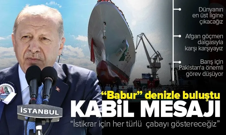 Son dakika: Babur denizle buluştu! Başkan Erdoğan’dan Pakistan MİLGEM Korvet Projesi’nde önemli açıklamalar