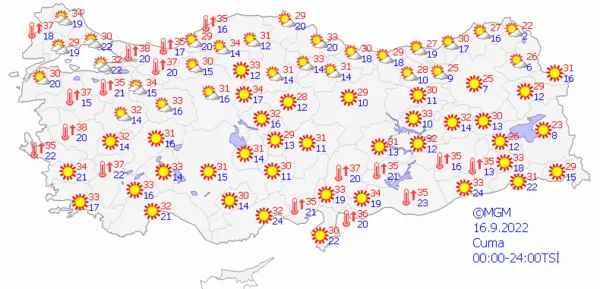 1662994902296.png Sağanak yağış sonrası sıcaklıklar 40 dereceyi aşacak! Meteoroloji gün gün açıkladı! İstanbul ve Ankara kavrulacak... - 10