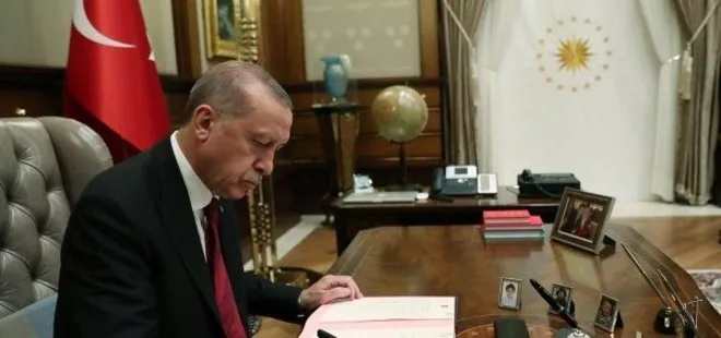 Başkan Erdoğan imzayı attı