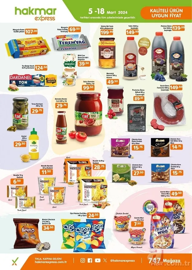 Hakmar’da Sıvıyağ, Un, Şeker, Pirinç, Tost Peyniri, Kırmızı et ve Kıymaya büyük indirim! (13-18 MART 2024) İNDİRİM KATALOĞU 8