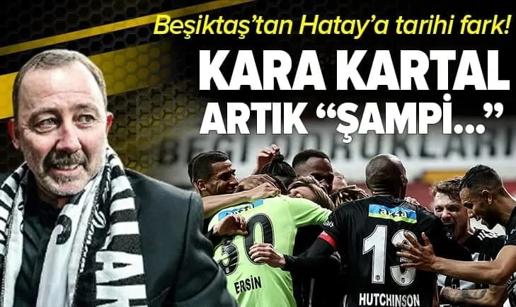 Kartal şampiyonluğa kanatlandı | Beşiktaş 7-0 Hatayspor MAÇ SONUCU - ÖZET