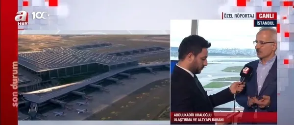 Sabiha Gökçen Havalimanı’nın yeni pisti açılıyor! Ulaştırma Bakanı Abdulkadir Uraloğlu A Haber’de