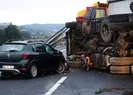 Kuzey Marmara’da kamyon devrildi!