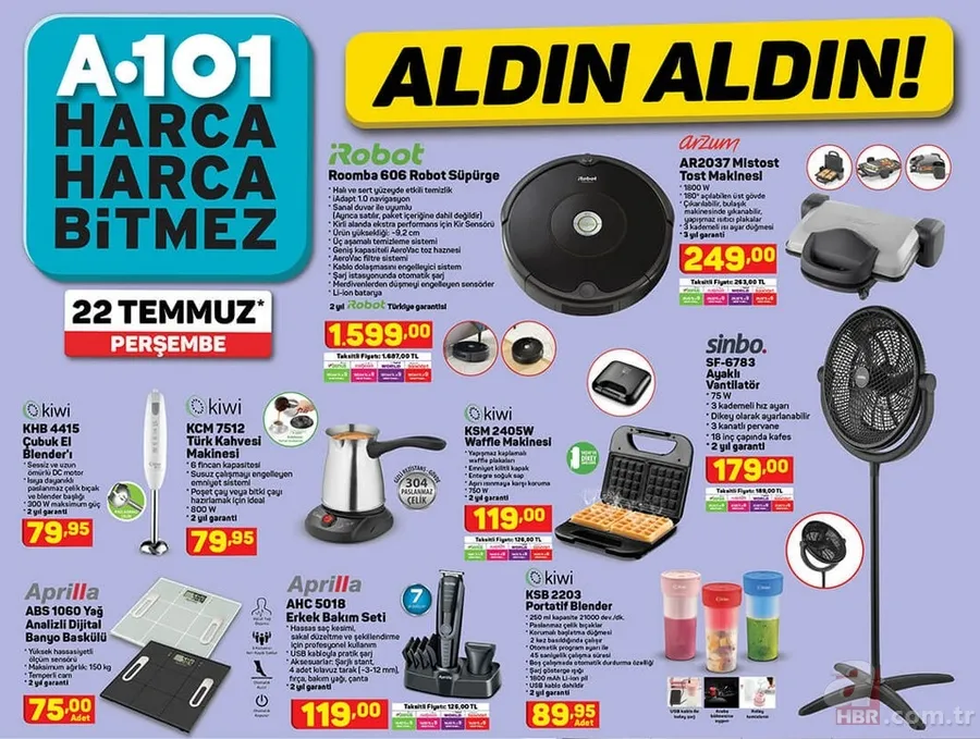 Her kalemden ürün satışa çıkıyor! 22 Temmuz 2021 A101 aktüel ürünler kataloğu sürprizlerle dolu! Perşembe itibarıyla... 7