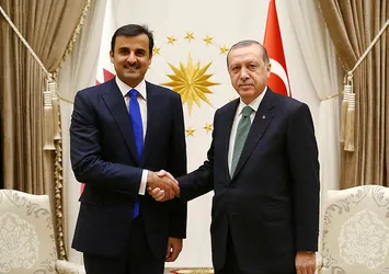Cumhurbaşkanı Erdoğan, Katar Emiri ile bir araya geldi!