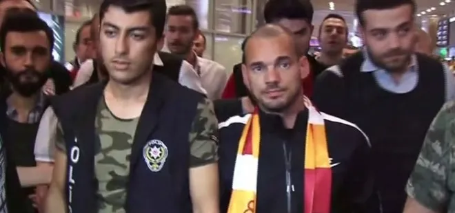 Havalimanında Wesley Sneijder izdihamı