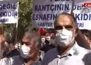 Servisçilerden İBB önünde plaka eylemi!