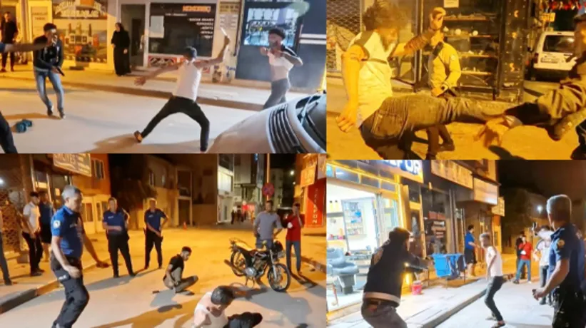 Grup kavgasında polise bıçakla saldırı ve tehdit: "Seni bulurum" | 2'si polis çok sayıda yaralı