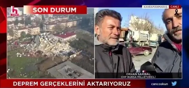 Halk TV’nin provokasyonuna halktan tokat! Depremzedelerden CHP’li Orhan Sarıbal’a tepki | Apar topar yayını kestiler