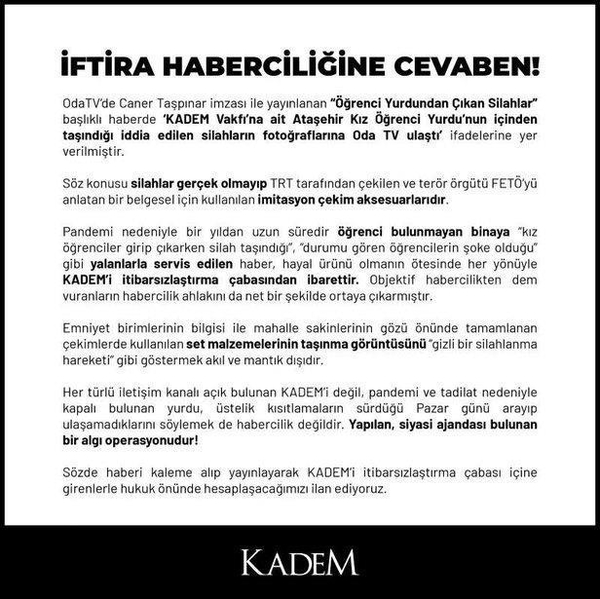 ODA TV "Kız yurdunda silah" yalanının arkasında! Gerçeklere gözlerini kapadılar - 4